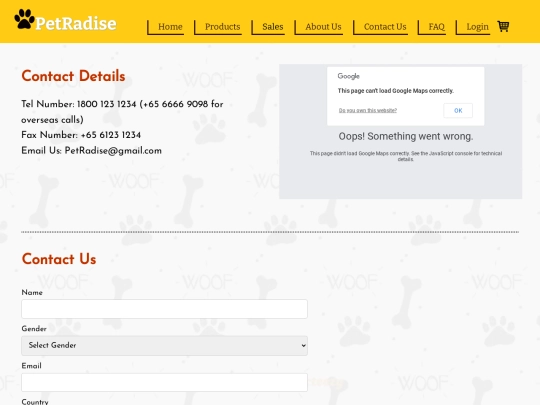 contactUs screenshot