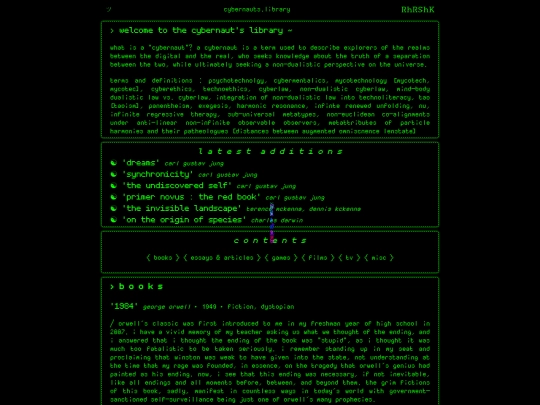 cybernautslibrary screenshot