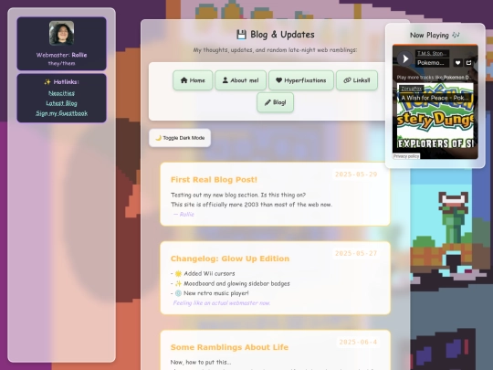 blog screenshot
