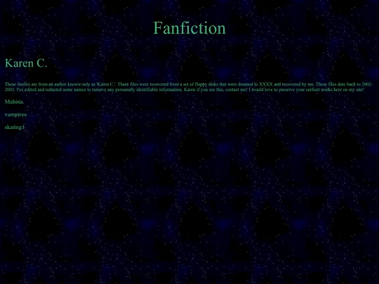 fanfiction screenshot