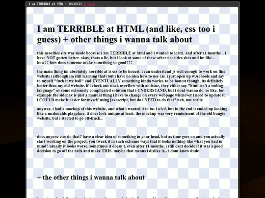 blog/badathtml screenshot