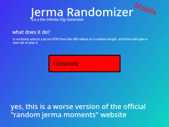 jermarandomizermobile screenshot