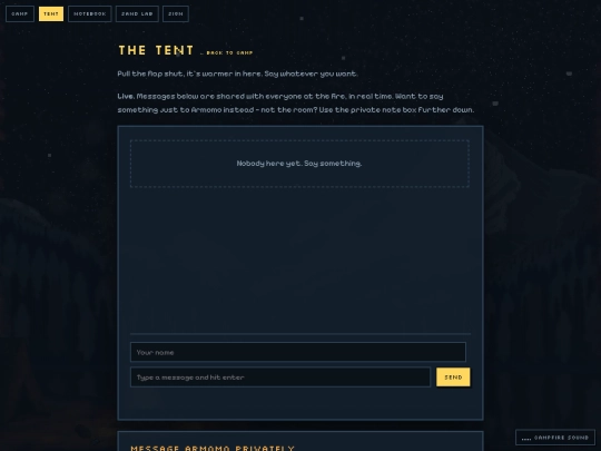 tent screenshot