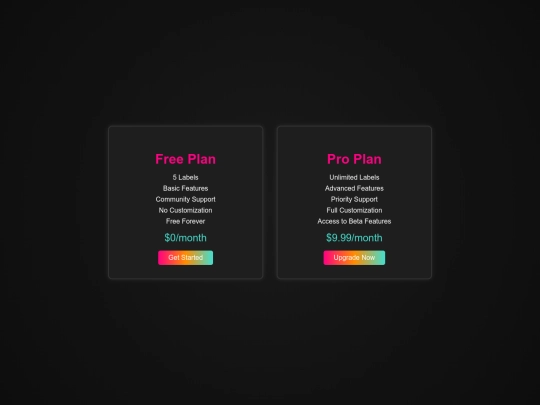 Plans screenshot