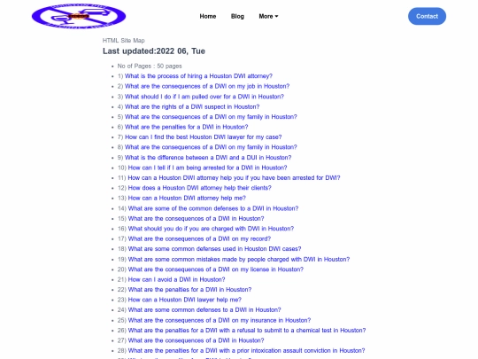 sitemap screenshot