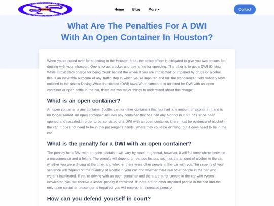 what-are-the-penalties-for-a-dwi-with-an-open-container-in-houston screenshot