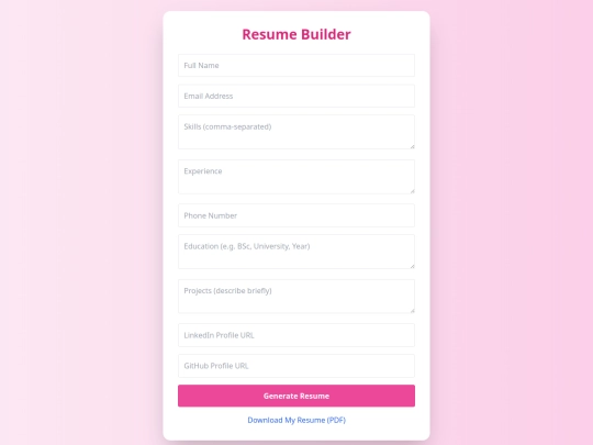 letter/resume2 screenshot