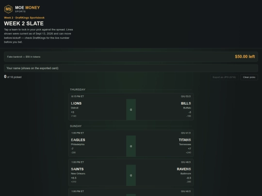 moe-money-week2-picks screenshot