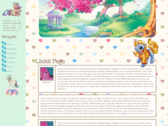 links screenshot
