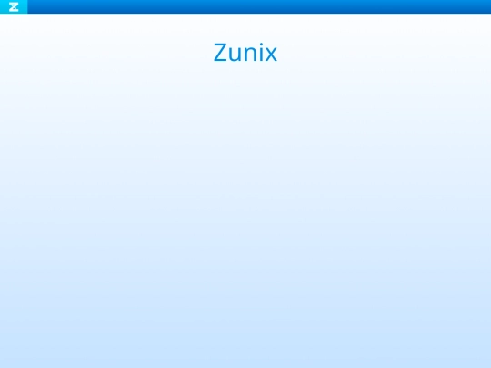 zunix screenshot