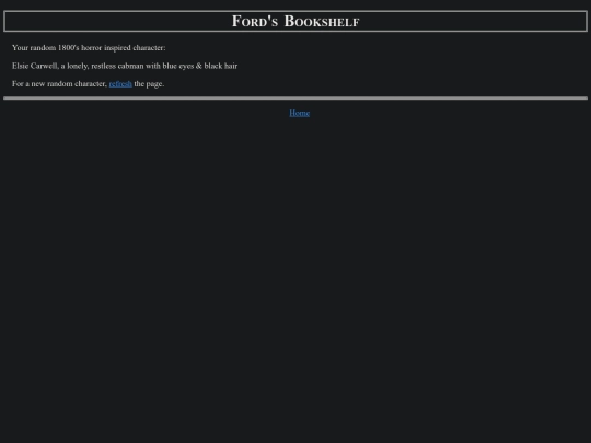 randomcharacter screenshot