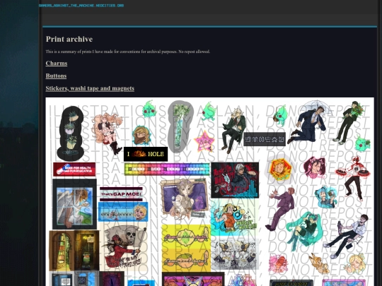 printarchive screenshot