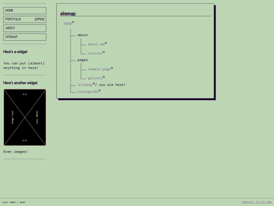 sitemap screenshot