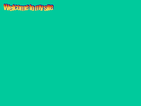 welcometomysite screenshot