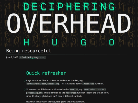 blog/being-resourceful screenshot