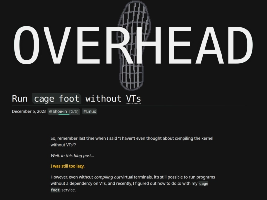 blog/cage-foot-vt_less screenshot