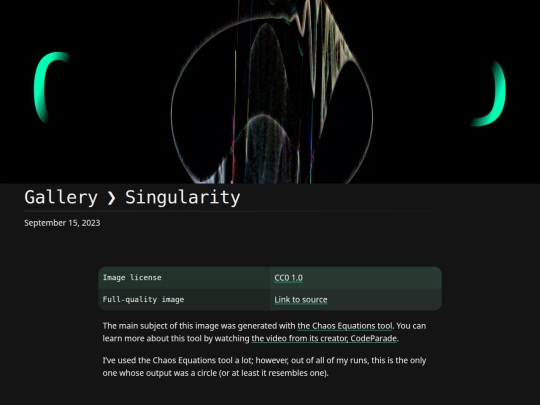 gallery/singularity screenshot