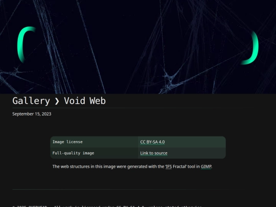 gallery/void-web screenshot