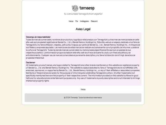 aviso_legal screenshot