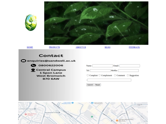 feedback screenshot