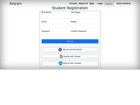 register screenshot