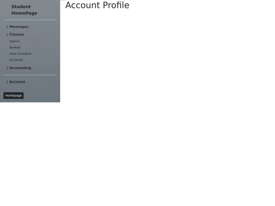 studentback/classes/search screenshot