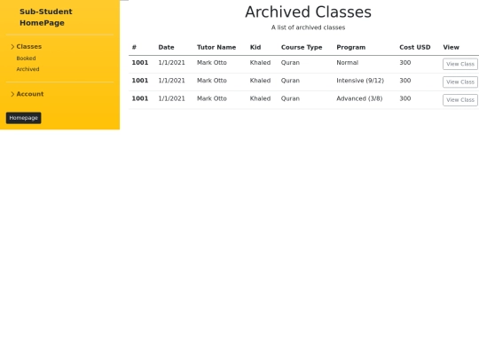 substudentback/classes/archived screenshot