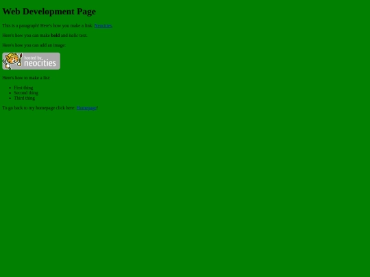 webDev screenshot