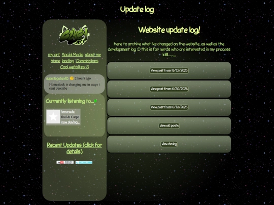 updatelog screenshot