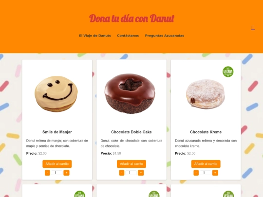 DANA/pages/nuestras danuts screenshot