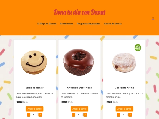 DANUT/pages/nuestras danuts screenshot