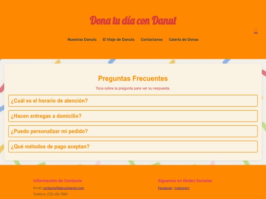 DANUT/pages/preguntas azucaradas screenshot