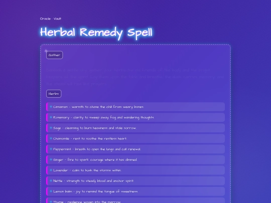 herbal-remedy-spell screenshot