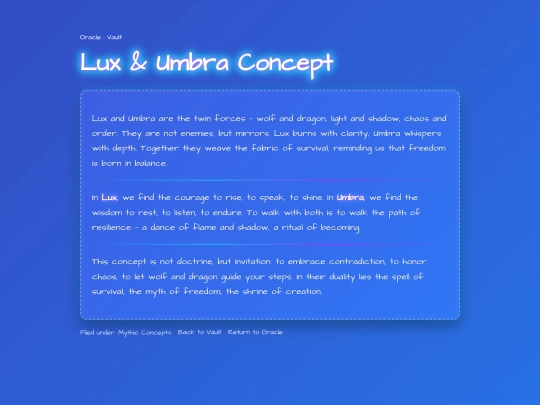 lux-umbra screenshot