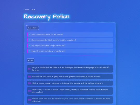 recovery-potion screenshot