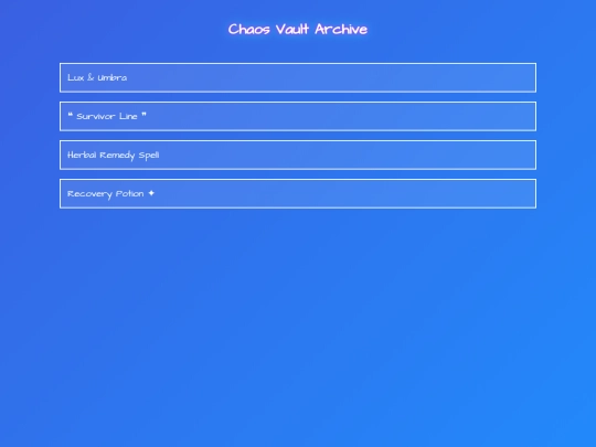 vault screenshot