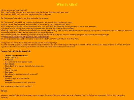 aliens/whatisalive screenshot