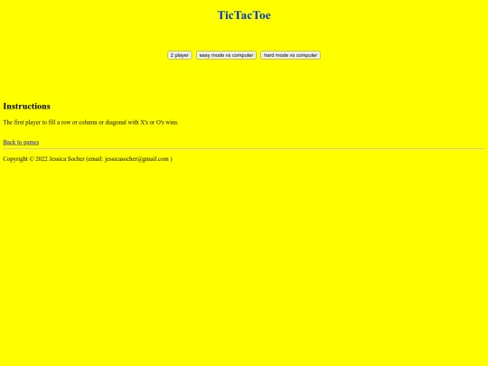 games/tictactoegame screenshot