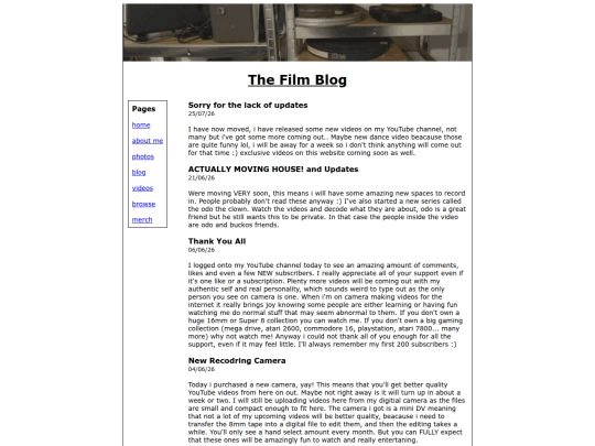 blog screenshot