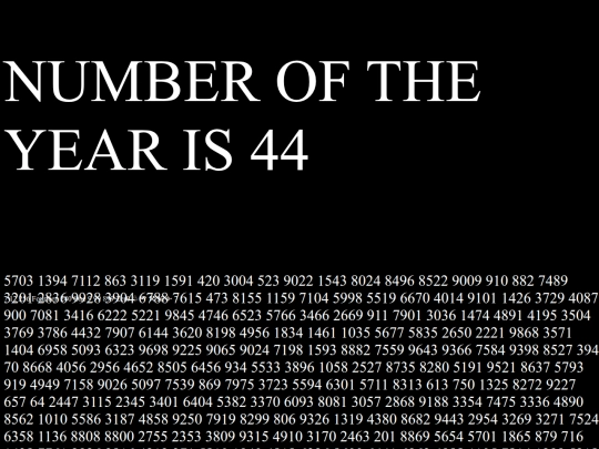 number screenshot