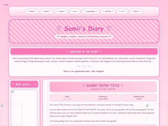 diary screenshot