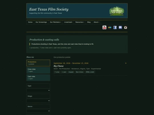 productions screenshot