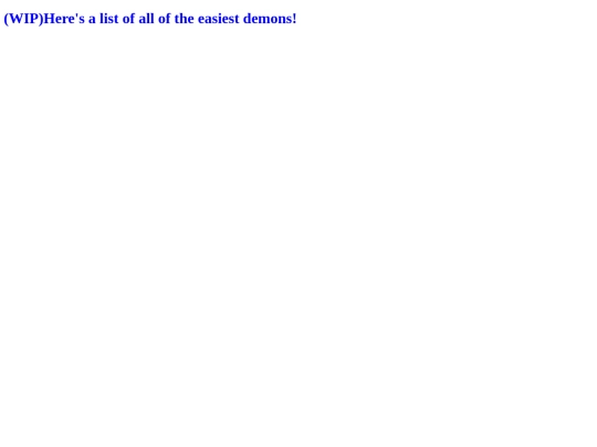 easydemonlist screenshot