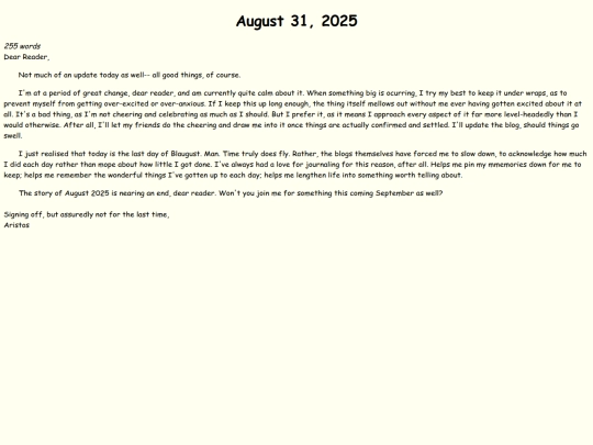 blog/blaugust25/31 screenshot