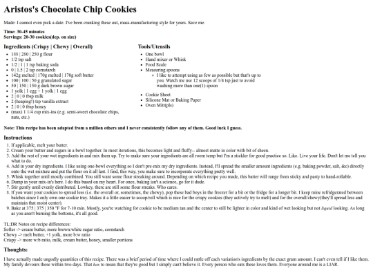 foodblog/ChocolateChipCookies screenshot