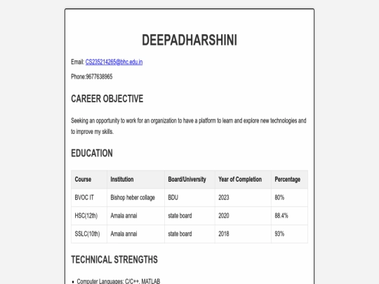 index screenshot