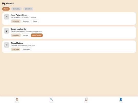 custmer-order screenshot