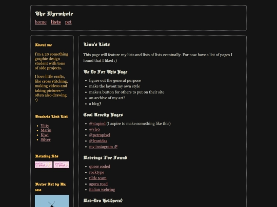 linns_lists screenshot