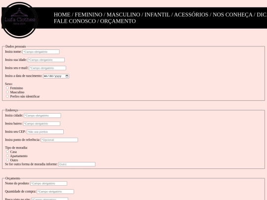orcamento screenshot