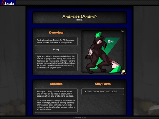 char/anartist screenshot